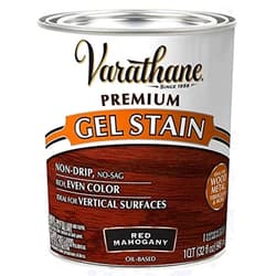 Varathane 358308 Premium Gel Stain, Quart, Red Mahogany