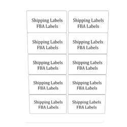 FungLam 2x4 Shipping Address Labels for Laser & Inkjet Printers, 300 Printable White Sticker Labels, 10 per Page Mailing Labels, Permanent Adhesive (30 Sheets, 300 Labels)
