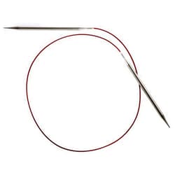 ChiaoGoo Red Lace Circular 32 inch (81cm) Stainless Steel Knitting Needle Size US 8 (5mm) 7032-8