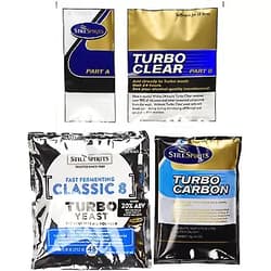 Still Spirits Triple Pack - Classic 8 Turbo Yeast, Turbo Carbon and Turbo Clear