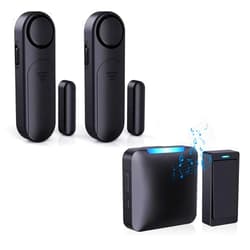 AKOYU Bundle: 2 Door Alarms + 1x Wireless Doorbell