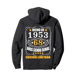 Regalos 68 Años Cumpleaños Para Hombres Mujer 68 Años Cumpleaños Regalo Para Hombre Mujer Hecho En 1953 Pullover Hoodie
