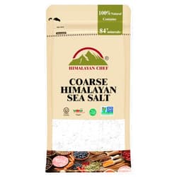 Himalayan Chef Sea Salt, Coarse Grains, 48 Ounce Resealable Bag – All Natural and Hand Harvested Unrefined Salt, Gluten Free, Non-GMO Seasoned Salt