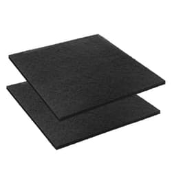 Saillong 2 Pcs 22'' Oil Drain Splash Pad, No Splatter Pad Square Pad for Car Changing Oil Transmission Drain Pan, Black