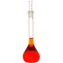 Corning Pyrex® #5640-50, 50mL Class A Volumetric Flasks with Pyrex® Glass Standard Taper Stopper (Single)
