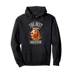J.Bergsonn: Spinone Italiano Dog Best Spinone Dad Ever Funny Italian Spinone Dog Vintage Pullover Hoodie