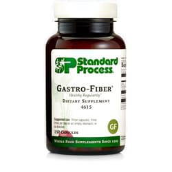 Standard Process Inc. Standard Process Gastro-Fiber - Whole Food Digestion and Digestive Health, Indigestion, and Cramps with Collinsonia Root, Apple Pectin, and Fennel Seed - 150 Capsules