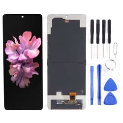 JIANBWAT LCD Screen for Samsung Galaxy Z Flip 5G SM-F707 Digitizer Full Assembly