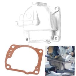 Fennoral Upgraded Zinc Material 433000 766418 Float Chamber Carburetor Bowl & 335070 Gasket Float for Johnson Evinrude 90-100-105-115-135-150-175Hp Fits 60 Degree V4 V6 Engines