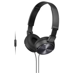 Sony MDR-ZX310AP ZX Series Wired On Ear Headphones with mic, Black