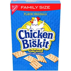 NABISCO Chicken in a Biskit Original Baked Snack Crackers, Family Size, 12 oz