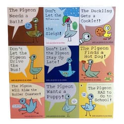 FLASHDOP 9PCS Pigeon Books Dont Let The Pigeon Drive The Bus Book Series Set, Pigeon Books Collection for Kids