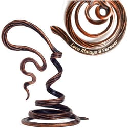MakuliSmit Personalized Stand for Copper Stained Metal Rose