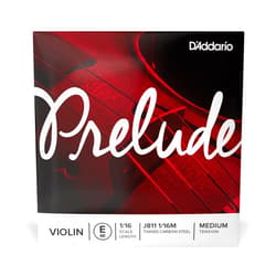 D'Addario Prelude Violin String Set, 4/4 Scale, Light Tension