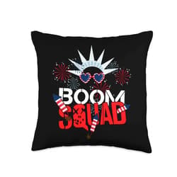 Pyro Firework Rocket Pyrotechnics Fan Gift Boom Squad Pyrotechnician Fireworks Technician Firecracker Throw Pillow, 16x16, Multicolor