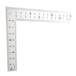 OSALADI Stainless Steel Right Angle Ruler 10x15cm Framing Square for Professionals and Diyers Easy-Clean Construction Ruler