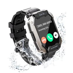 EBXDW Smart Watches for Men with 80 Days Long Battery Life, Bluetooth Answer/Dial Call 2.01