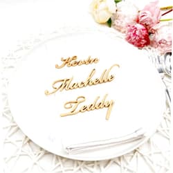 Handmade Wedding Place Card Names, Personalized Table Decoration For Birthdays, Bachelorette,Parties, and Events, Escort Name tags