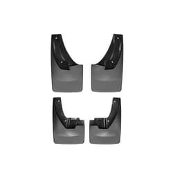 WeatherTech Custom No Drill Splash Guard MudFlaps for Ram Truck 1500 Classic, Ram Truck 1500, Ram 2500/3500, Ram 1500 Classic, Ram Truck 2500/3500, Ram 1500 - Front & Rear Set (110026-120026), Black