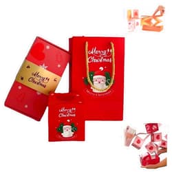GERLOFU Surprise Gift Box - Creating The Most Surprising Gift, Reusable Bouncing Gift Box for Christmas Halloween Birthday Gifts (10 box, Christmas)