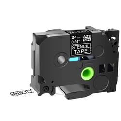 GREENCYCLE Compatible for Brother P-Touch Stamping Tape STE151 STE-151 Stencil Label Tape 0.94