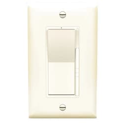 TOPGREENER Kalide Dimmer Light Switch, LED Dimmer Switch, Full Range Dimming, Single Pole/3-Way, 120VAC, 60Hz, 300W LED/CFL, Neutral Wire Not Required, Wall Plate Included, Light Almond