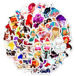 BulbaCraft 100Pcs Video Game Stickers for Laptop, Kingdom Stickers, Game Merchandise, Game Merch, Game Figure, Game Toy, Game Poster