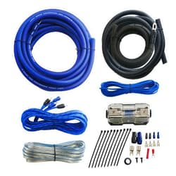RonDexy Rock Direct True 4 Gauge Car Audio Cable Amp Wiring Kit 2 Channel CCA Power Cable Amplifier Install Wiring Kit