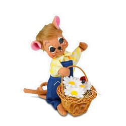 Annalee Daisy Boy Mouse, 6 inch Collectible Figurine