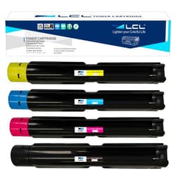 LCL VersaLink C7020 C7025 C7030 Remanufactured Toner Cartridge 106R03741 106R03744 106R03743 106R03742 Replacement for Xerox Versalink C7020 C7025 C7030 Printer (Black Cyan Magenta Yellow)