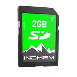 INDMEM 2GB SD Card, 2GB Class 4 Flash Memory Card 2G SLC Standard Secure Digital Cards for Old Digital Camera and Trail Camera(1Pack)