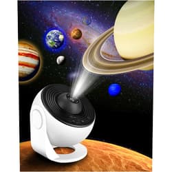 FLEWKEN 12 in 1 Planetarium Galaxy Projector - Star Projector for Bedroom - 360° Rotating Nebula Projector Lamp,Timed Starry Voyager Night Light Projector for Kids,Home Theater,Ceiling,Room Decoration