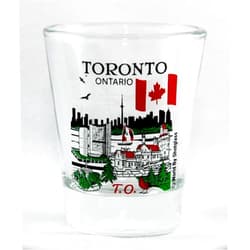 World By Shotglass Toronto Ontario Canada Great Canadian Cities Collection Shot Glass