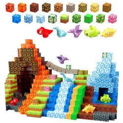 MEDMHSMA 205Pcs Dinosaur Toys Magnetic Blocks Build 3D Dinosaur World Jurassic Scenes, 1