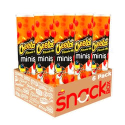 Minis Cheetos Minis Canisters, Flamin' Hot, 3.625 Ounce (Pack of 6)