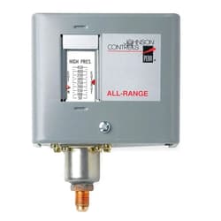 Johnson Controls P170DA-400C Penn Series P170 Standard Electromechanical Pressure Control, Open High SPST Switch, 200-610 psi, Manual Reset Lockout, 1/4