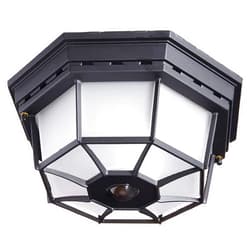 Heath Zenith Globe Electric HZ-4300-BK Ceiling Motion Light, Black, Bulb Not Included