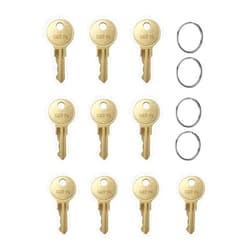 KLIVYA Dispenser Keys for Bobrick, 33043 CAT74 Toilet Paper Towel Dispenser Key Compatible with Janitor Bobrick Cat 74 Dispenser. Pack of 10
