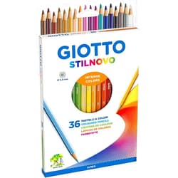 GIOTTO Stilnovo Intense Colours Colouring Pencils, 36 Assorted Colours, Ideal for Children, Parties and Schools
