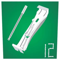 Cattiry Quick Screw Gutter Hangers 6 Inch- 12 Pack - 6 Inch Gutter Clips Hidden Gutter Hangers 6 Inch with a Pre-Inserted Rust Resistant Screw