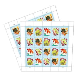 United States Postal Service Coral Reefs Postcard 2 Sheets of 20 US First Class Forever POSTCARD Postage Stamps Sea (40 Stamps) Scott 5366