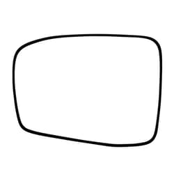 Rugged TUFF Driver Side Mirror Glass Assembly With Plastic Backing Plate Heated Compatible with 2005-2010 Honda Odyssey