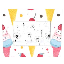 Hsorgin Ice Cream Patterns 4x6 Photo Frame Home Décor Wedding Gallery Wall Picture Frame for Wall and Tabletop Display