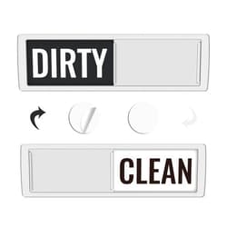 K KitchenTour KitchenTour Dishwasher Magnet Clean Dirty Sign, Upgrade Super Strong Clean Dirty Magnet for Dishwasher, Large Text Easy to Read Non-Scratch Magnetic Indicator Kitchen Decor, Silver