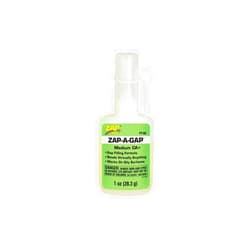 Pacer Technology (Zap) Zap-A-Gap Adhesives, 1 oz, White (PT-02)