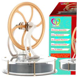 DjuiinoStar Most Classical Low Temperature Stirling Engine, Unique Coffee Timer, Best Gift Option, Educational Toy, Steam Engine Model DLTD-303