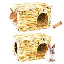 CALPALMY (2-Pack) Large Grass House, 14