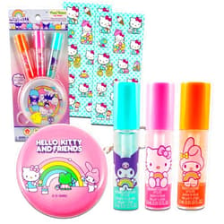Hello Kitty Lip Gloss & Coin Purse For Beauty - Bundle with 3 Hello Kitty Lip Gloss in Assorted Flavors for Party Favors Plus Coin Purse, & More | Hello Kitty Party Favors
