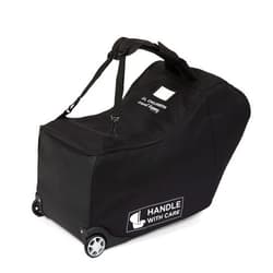 J.L. Childress Padded Infant Car Seat Bag with Wheels - Travel Bag for Airplane, Fits Most Baby & Infant Car Seats, Compatible with UPPAbaby, Nuna, & Chicco, AirTag Compatible - Premier, Black
