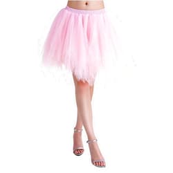 BIFINI Adult Women 80's Tutu Skirt Layered Tulle Petticoat Halloween Tutu